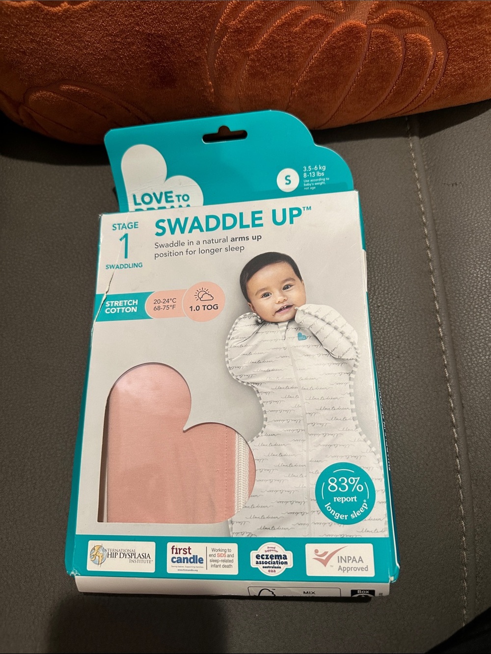Love To Dream Swaddle Up Original Stage 1 Swaddling Small Sealed 1.0 TOG